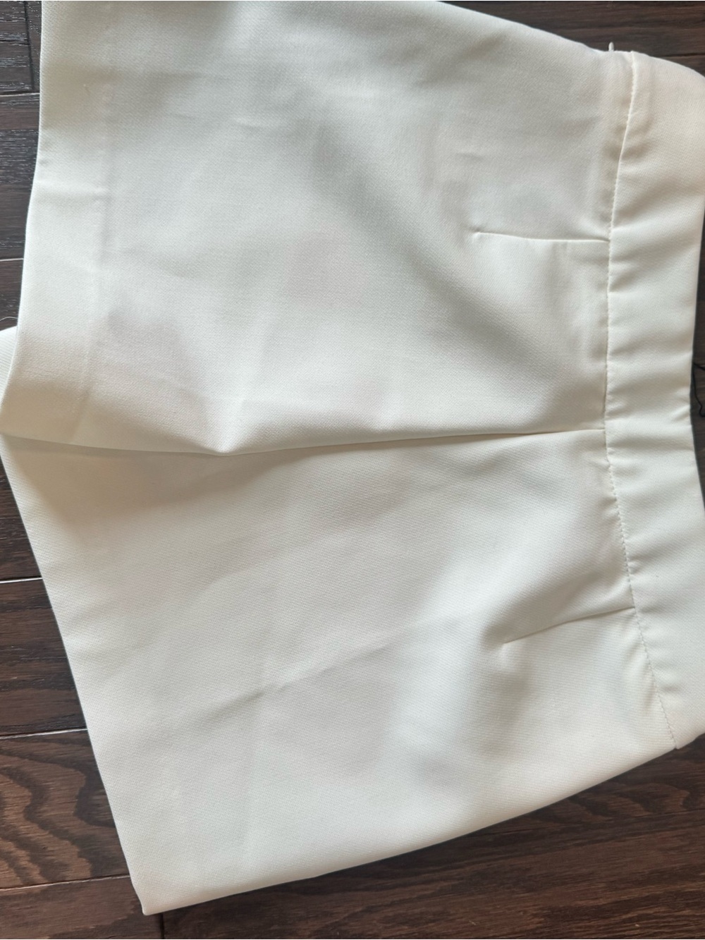 Zara Asymmetric Tailored Skort Ivory Off White - Picture 9 of 11
